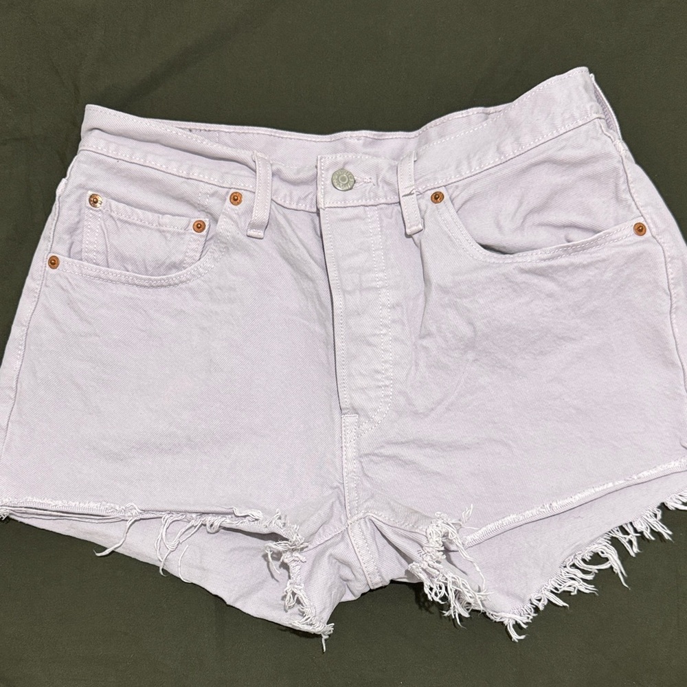 Levi's Light Purple Jean Shorts